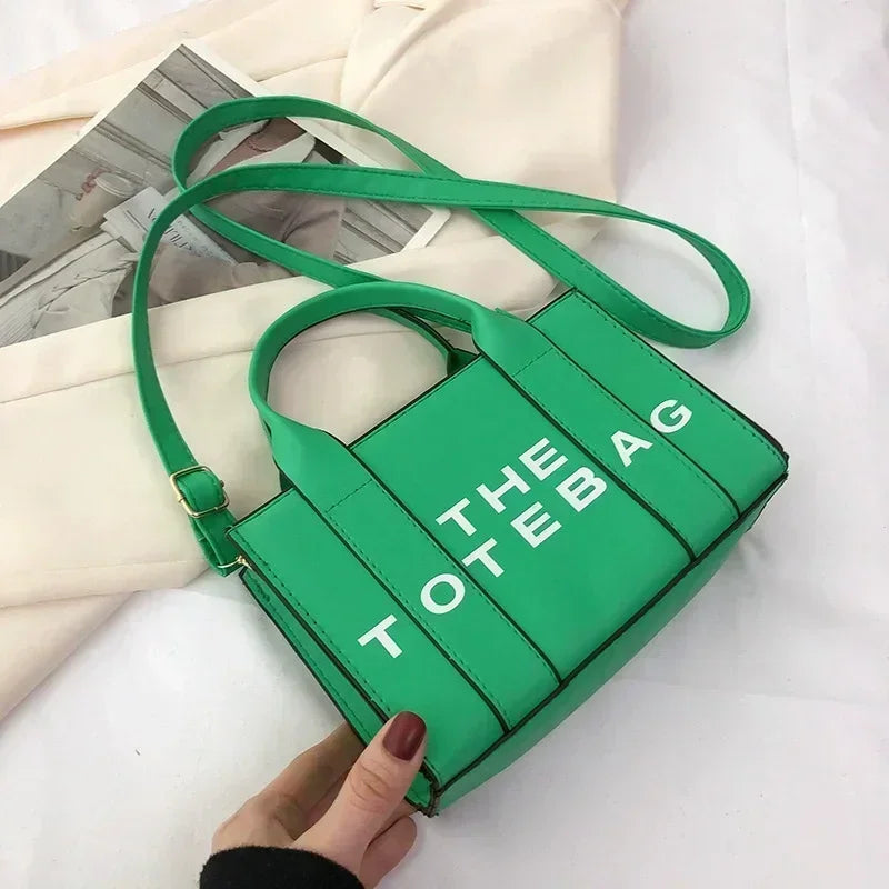 Solid Words Lette Leisure Large Bag,Luxury Fashion Designer Bag for PU The Tote Bag for Women Crossbody Female Handbag NEW