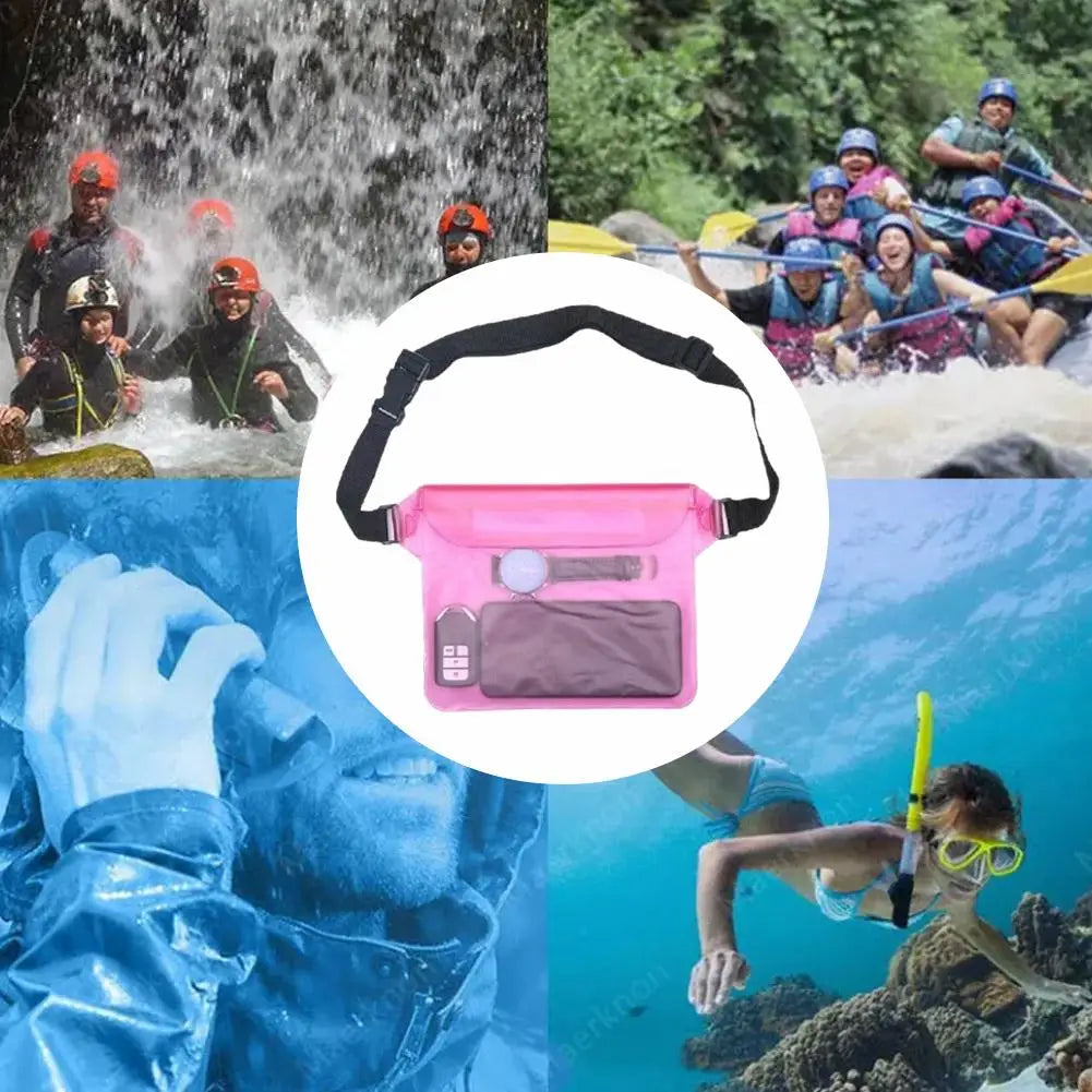 Waterproof Swimming Bag Sealing Drift Diving Waist Pack Skiing Underwater Phone Case Cover Dry Shoulder Bag For Beach Boat Sport