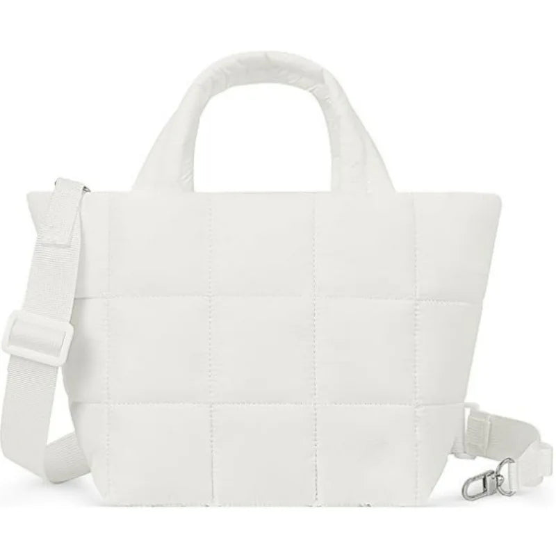Lightweight Adjustable body Bag Women Casual Shoulder Bag Fluffy Quilted body Bag Durable Large capacity Multicompartment bag
