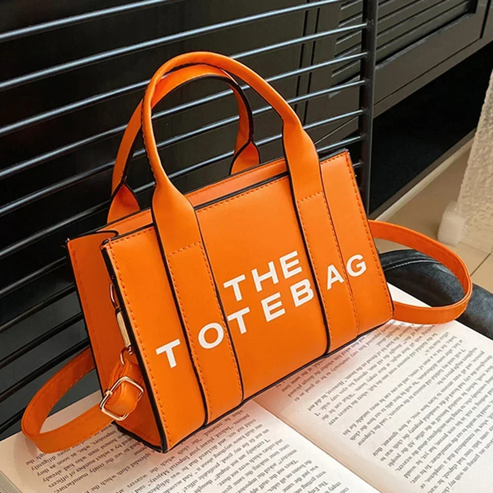 Solid Words Lette Leisure Large Bag,Luxury Fashion Designer Bag for PU The Tote Bag for Women Crossbody Female Handbag NEW