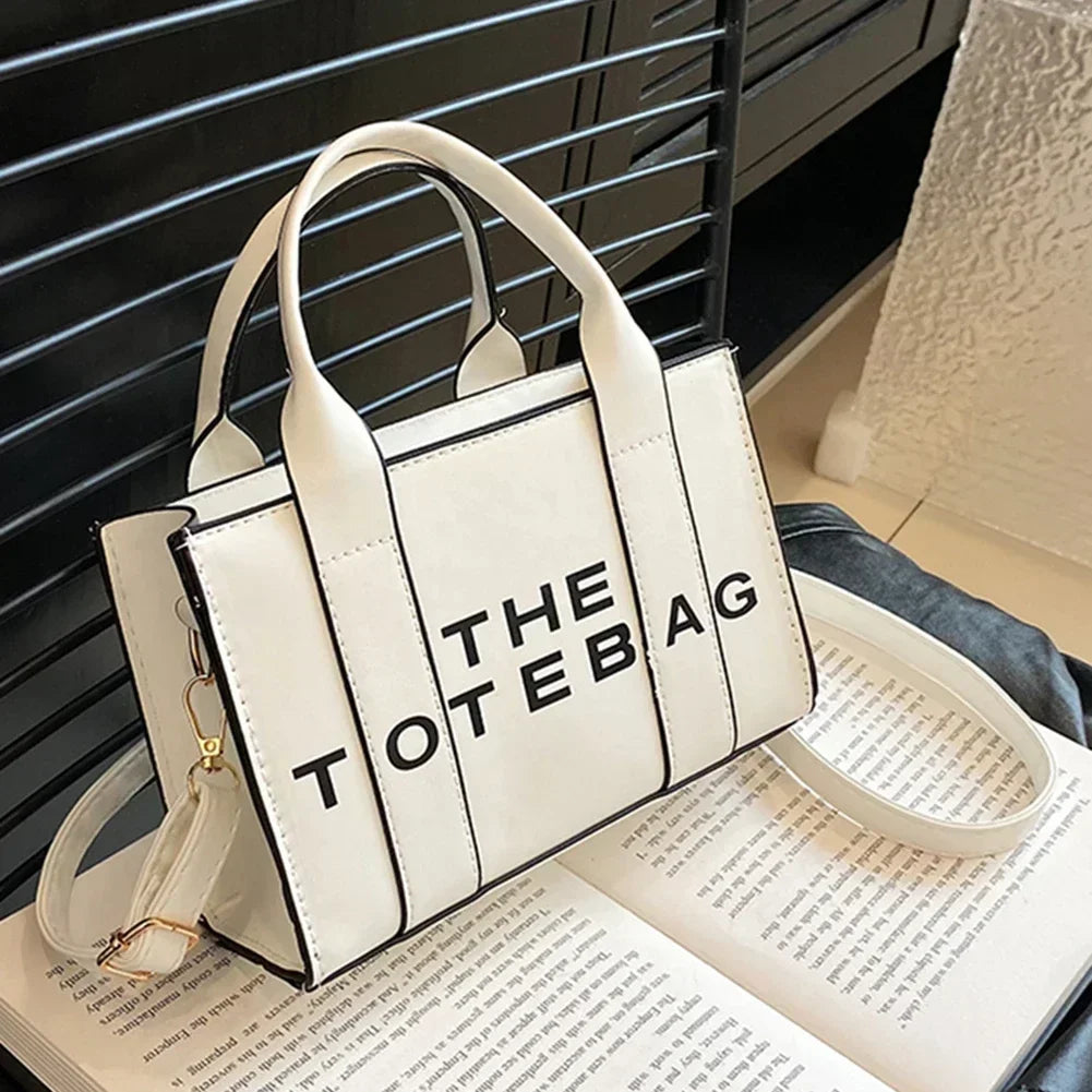 Solid Words Lette Leisure Large Bag,Luxury Fashion Designer Bag for PU The Tote Bag for Women Crossbody Female Handbag NEW