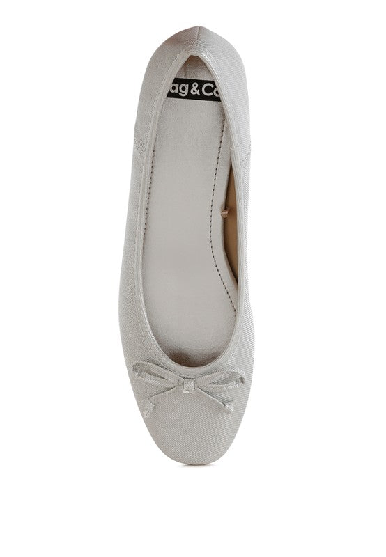 Agshin Metallic Ballet Flats