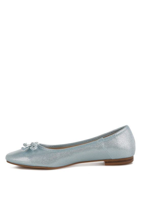 Agshin Metallic Ballet Flats