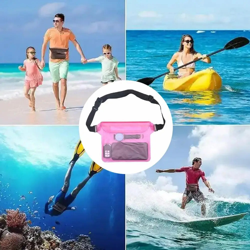 Waterproof Swimming Bag Sealing Drift Diving Waist Pack Skiing Underwater Phone Case Cover Dry Shoulder Bag For Beach Boat Sport