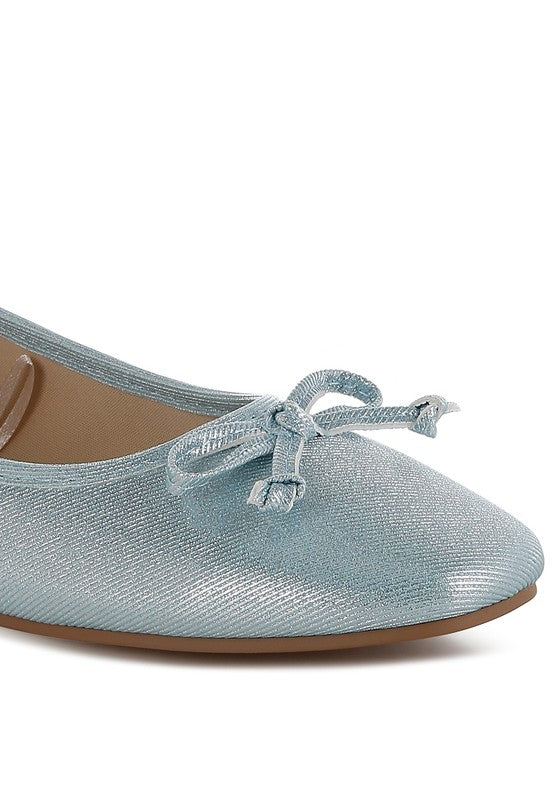 Agshin Metallic Ballet Flats