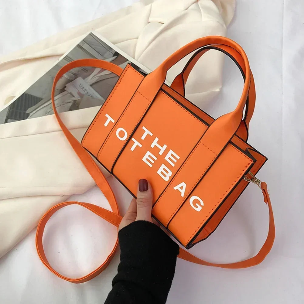 Solid Words Lette Leisure Large Bag,Luxury Fashion Designer Bag for PU The Tote Bag for Women Crossbody Female Handbag NEW