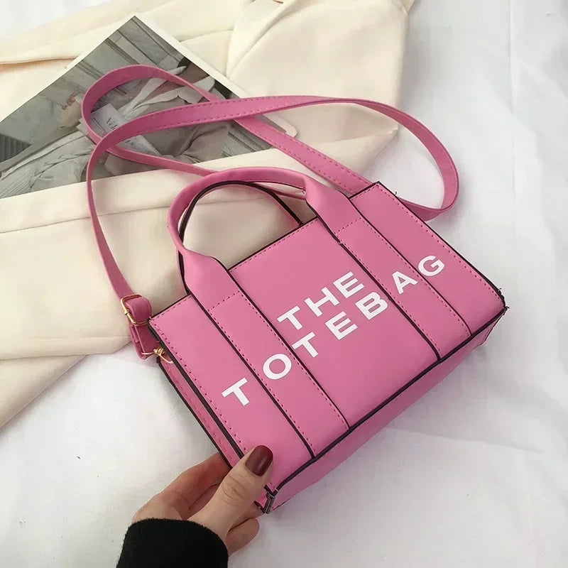 Solid Words Lette Leisure Large Bag,Luxury Fashion Designer Bag for PU The Tote Bag for Women Crossbody Female Handbag NEW