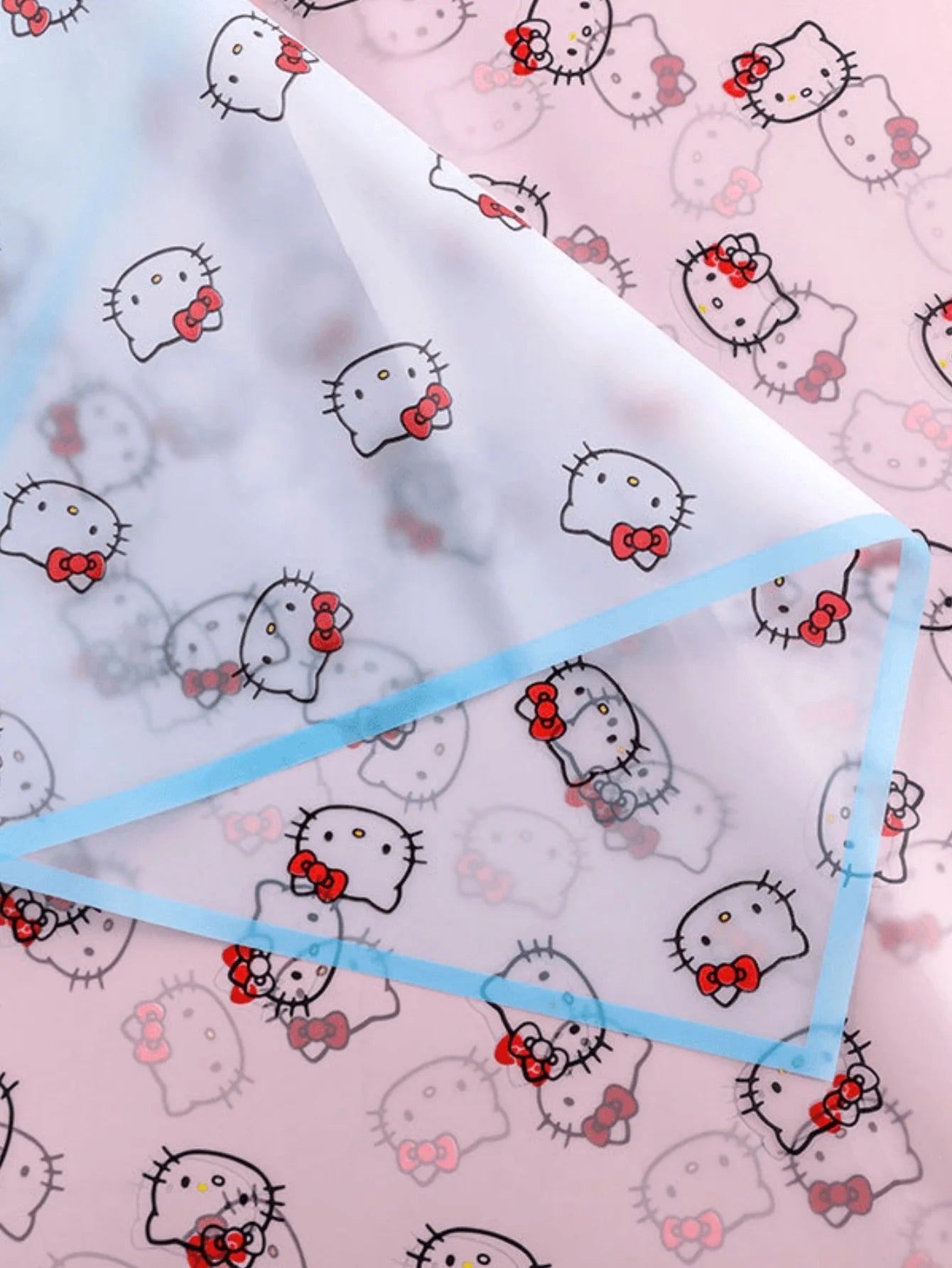 20pcs HelloKitty Gift Wrap Paper Cartoon Patterned Waterproof Wrapping Sheets with Ribbon for DIY Crafts Gifts and Floral Bouque