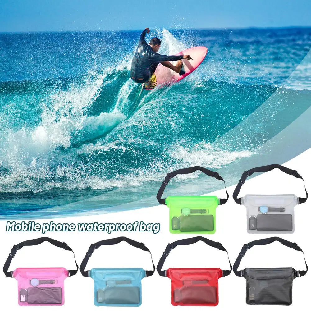 Waterproof Swimming Bag Sealing Drift Diving Waist Pack Skiing Underwater Phone Case Cover Dry Shoulder Bag For Beach Boat Sport